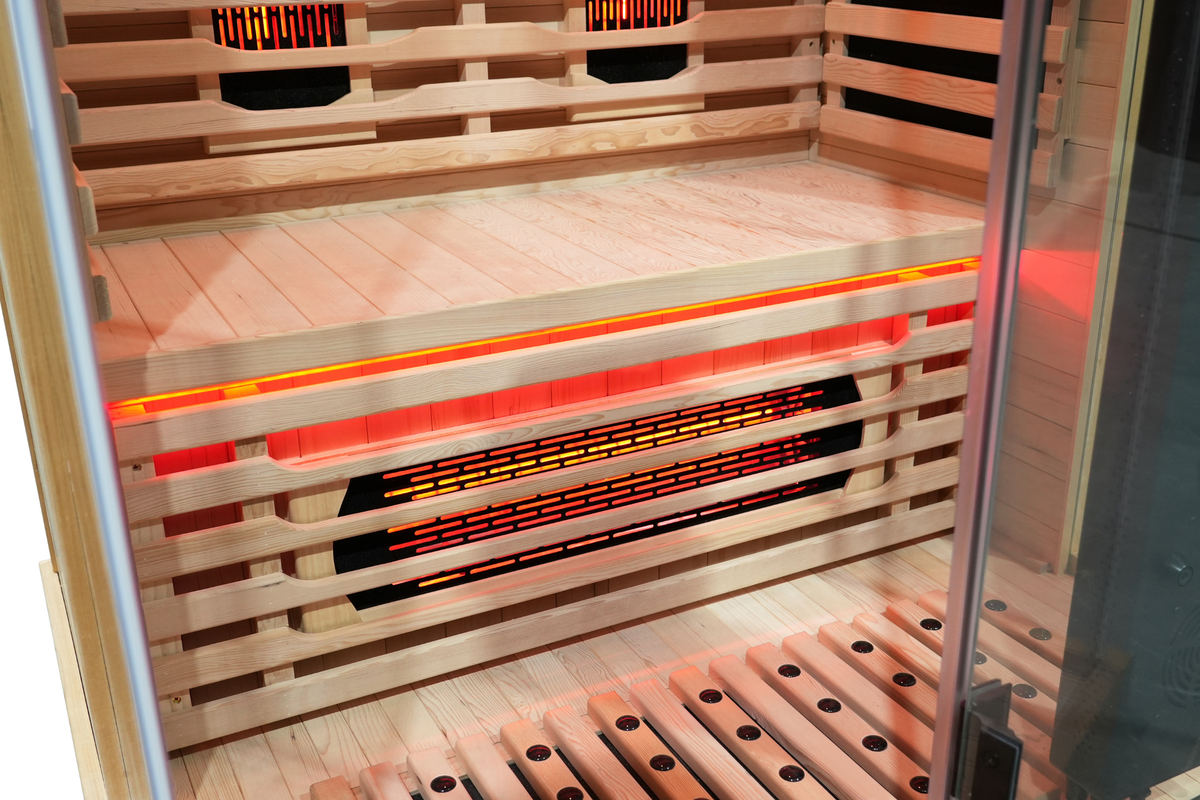 Blisspod I Vantaa RED I All-In-One - Full Spectrum + Red Light I Indoor Premium Sauna I 2 Person