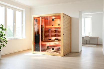 Blisspod I Venetian RED I All-In-One - Full Spectrum + Red Light I Indoor Premium Sauna I 3 Person