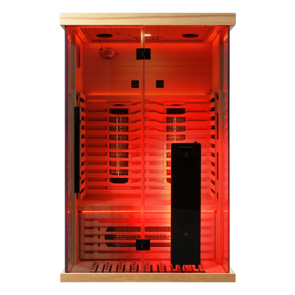Blisspod I Vantaa RED I All-In-One - Full Spectrum + Red Light I Indoor Premium Sauna I 2 Person