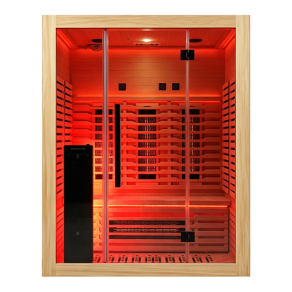 Blisspod I Venetian RED I All-In-One - Full Spectrum + Red Light I Indoor Premium Sauna I 3 Person