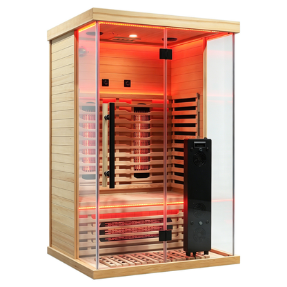 Blisspod I Vantaa RED I All-In-One - Full Spectrum + Red Light I Indoor Premium Sauna I 2 Person