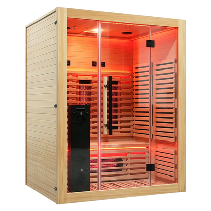 Blisspod I Venetian RED I All-In-One - Full Spectrum + Red Light I Indoor Premium Sauna I 3 Person