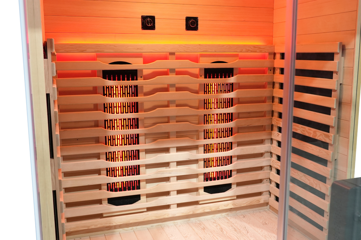 Blisspod I Vantaa RED I All-In-One - Full Spectrum + Red Light I Indoor Premium Sauna I 2 Person