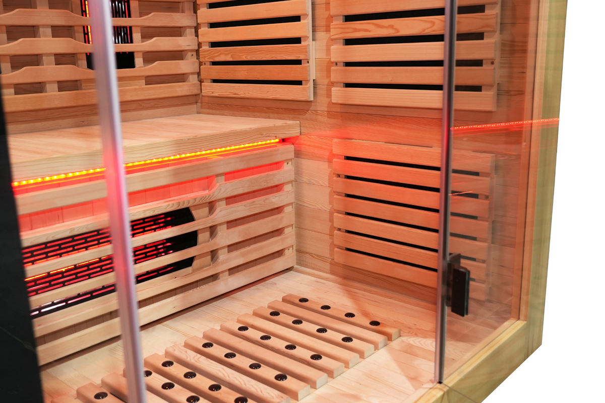 Blisspod I Venetian RED I All-In-One - Full Spectrum + Red Light I Indoor Premium Sauna I 3 Person
