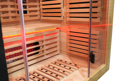 Blisspod I Venetian RED I All-In-One - Full Spectrum + Red Light I Indoor Premium Sauna I 3 Person
