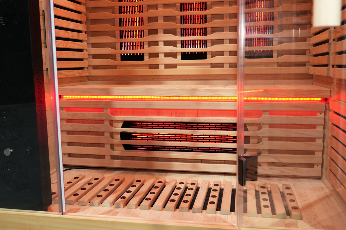 Blisspod I Venetian RED I All-In-One - Full Spectrum + Red Light I Indoor Premium Sauna I 3 Person